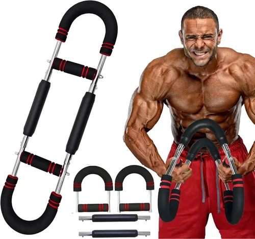 Entrenador de Brazo Twister de Última Generación, Barra de Ejercicio Ajustable con Resorte de Potencia, Fortalecedor de Ejercicios de Antebrazo,