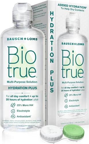 Vista 9 de Biotrue Hydration Plus Solución de lentes de contacto, multiusos para lentes suaves, hidrata con hialuronano, limpia, limpia y desinfecta