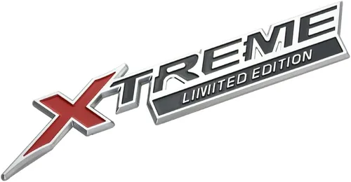 Vista 5 de 2X Xtreme X Treme Edición Limitada Emblema 3D Placa Logotipo Reemplazo para Xtreme Guardabarros Lateral Maletero Trasero (Plata Rojo), X1AQA-10