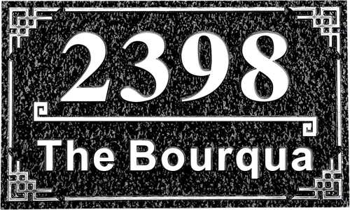 Vista 21 de Letrero de dirección fundido personalizado con número de casa, placa de dirección de casa de 12 pulgadas, letrero de número de Steet House