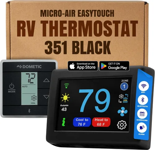 Vista 30 de MICRO-AIR EasyTouch - Termostato digital de repuesto para autocaravana, programable y confiable, habilitado para WiFi y Bluetooth, termostato