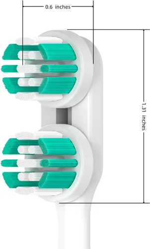 Vista 6 de YMPBO Cabezales de repuesto compatibles con cepillo de dientes Spinbrush PRO Clean, repuesto de cabezal de cepillo, paquete de 10