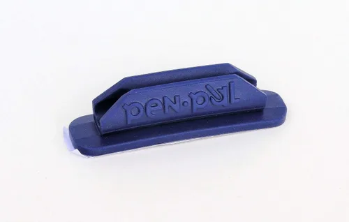 PenPal, LLC - Portalápices de goma por PenPal, LLC, paquete de 25 unidades, negro, gris oscuro, verde claro, azul oscuro o rojo (azul oscuro)