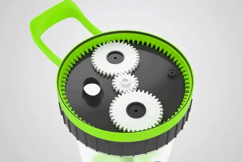 Vista 2 de Smarter Blender Cup (Not a Shaker Bottle) – For protein Shakes collagen powder Post work out – Boost your health with our easy-use water bottle