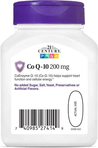 Vista 6 de 21st Century Co Q10 200 mg cápsulas blandas, 90