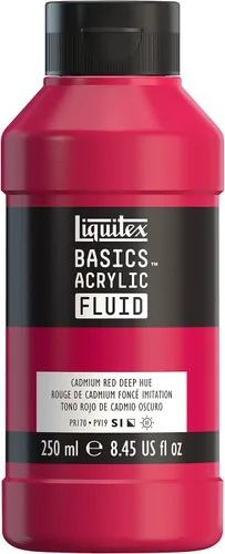 Vista 43 de Liquitex BASICS - Pintura líquida acrílica, botella de 4 onzas, tono permanente carmesí de lizarina