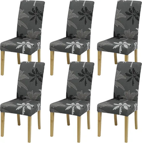 Vista 97 de Fundas para Sillas de Comedor, Juego de Fundas para Sillas de Comedor de 4 Piezas, Fundas Elásticas para Sillas de Cocina, Fundas para Sillas