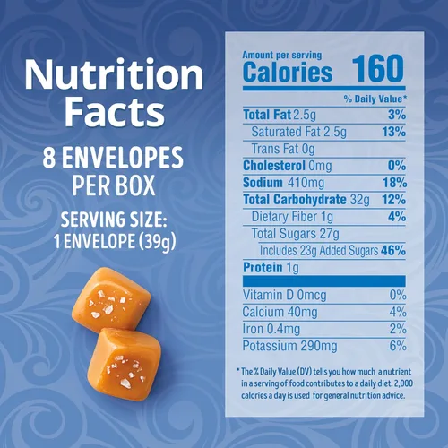 Vista 2 de Swiss Miss Mezcla de cacao caliente con sabor a caramelo salado, 1.38 onzas, 8