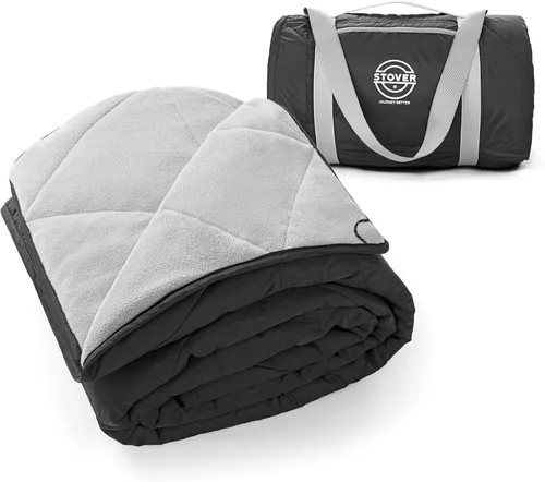 Vista 10 de STOVER Manta grande impermeable para estadios al aire libre, extra gruesa, suave, manta de campamento para viajes, pícnics, deportes, perros de 79 x