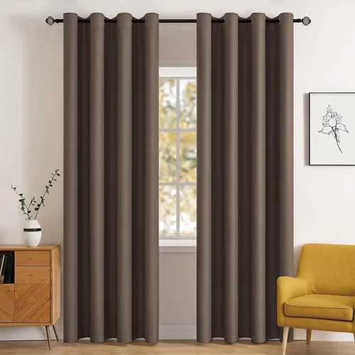 Vista 15 de MIULEE Cortinas para oscurecer la habitación, con aislamiento térmico y bloqueo de luz, juego de 2 paneles de cortina opaca para ventana, parte