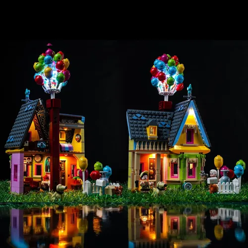 Vista 10 de VONADO Kit de luces LED compatible con Lego Pixar 'Up' House 43217, iluminación de bricolaje compatible con Lego Up House 43217 (sin modelo), luces