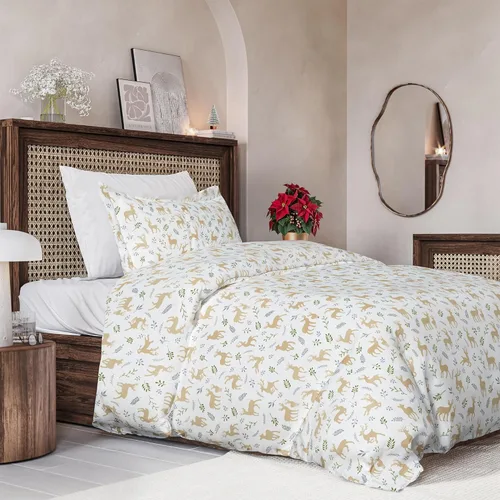 Vista 33 de Juego de funda de edredón de Navidad tamaño individual, funda de edredón extra suave con 1 funda de almohada, ropa de cama navideña con cierres