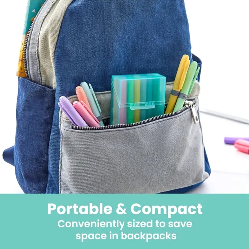Vista 3 de Su caja de almacenamiento de lápices académicos. No más suministros perdidos o rotos. Colores surtidos (sin elección de color) 2 cajas