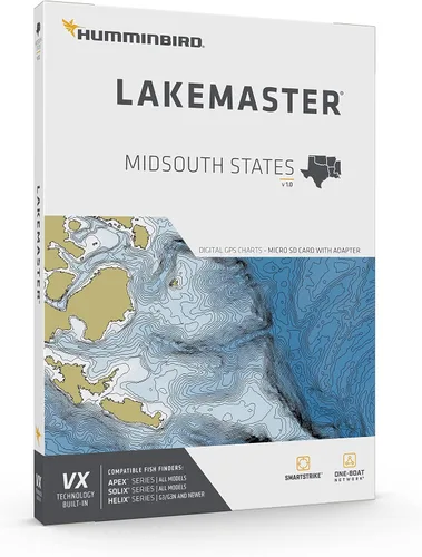 Vista 3 de Humminbird LakeMaster Map SD Card for Fish Finders