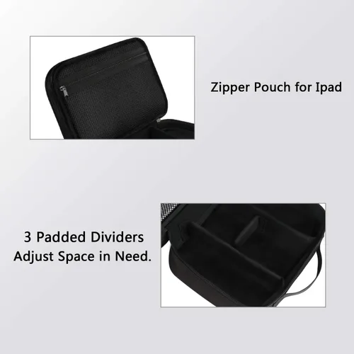 Vista 4 de MATEIN Organizador de viaje electrónico, funda de accesorios electrónicos resistente al agua con asa, bolsa de gimnasio para hombres, mochila