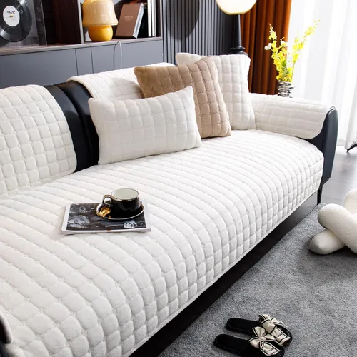 Vista 6 de Funda de sofá para mascotas, lavable, protector de sofá para perros con diseño antideslizante, funda para muebles apta para mascotas