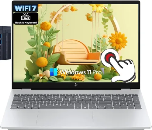 Vista 9 de HP OmniBook 7 16" 2K OLED - Computadora portátil con pantalla táctil, Intel Core 9 270H, 16 GB RAM 1 TB SSD, estación de acoplamiento de 128 gb 9H