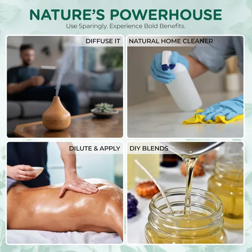 Vista 4 de Aceite esencial de orégano – 1 onza líquida – Natural – para aromaterapia, difusor