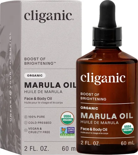 Vista 5 de Cliganic Aceite de marula orgánico, 100% puro, para rostro y cabello Natural prensado en frío sin refinar (el embalaje puede variar)