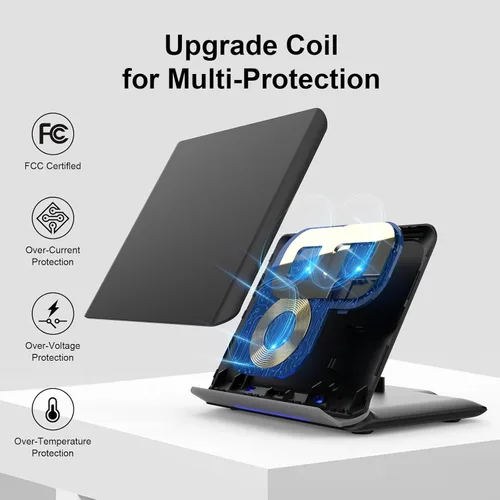 Vista 2 de Geyo Para Samsung Galaxy Z-Fold Cargador inalámbrico: estación de carga inalámbrica rápida 2 en 1 para Galaxy Z Fold 7/6/5/4, soporte de carga de 3