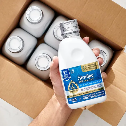 Vista 7 de Similac 360 Total Care Fórmula infantil, con 5 prebióticos HMO, nuestra mezcla de prebióticos más cercana a la leche materna, sin OGM,‡ fórmula