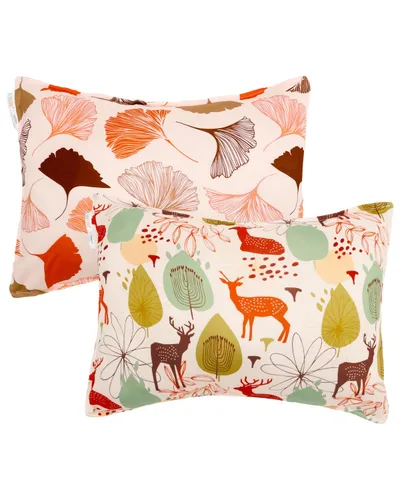 Vista 71 de ALVABABY Paquete de 2 fundas de almohada de algodón orgánico para niños pequeños, fundas de almohada para niños de 13 x 18 pulgadas o 12 x 16