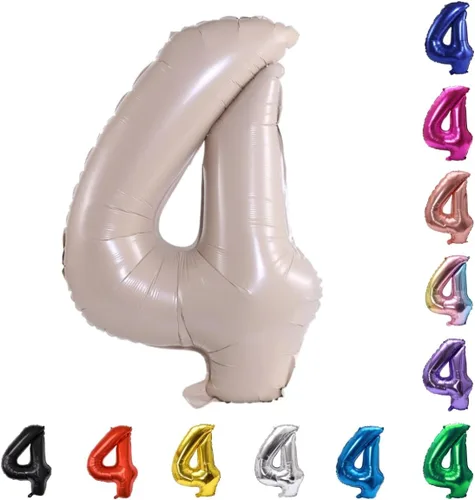 Vista 131 de YPSelected Globo de aluminio grande de 32 pulgadas con número de helio, cumpleaños, boda, fiesta, 0-9 (azul bebé, 0)