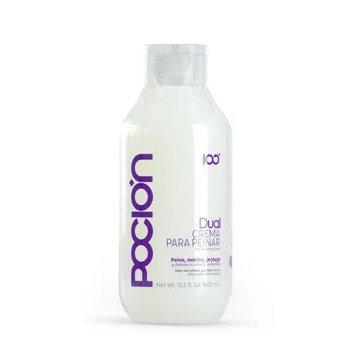La Pocion Crema Peinar DUAL Acondicionador sin enjuague – 15.2 onzas líquidas (15.2 fl oz) | Crema desenredante y moldeadora de doble acción |