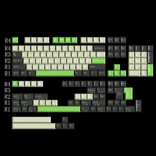 Vista 12 de Sumgsn 173 Teclas Doubleshot Keycaps Perfil Cherry Set de Teclas Apes Barra Espaciadora 7u Compatible con 61/64/87/104/108 Interruptores Cherry Mx