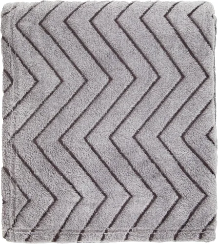 Vista 3 de Arkwright - Mantas de forro polar en zigzag a granel, paquete de 12 unidades, suaves y cálidas, mantas con textura coral cheurón, perfectas