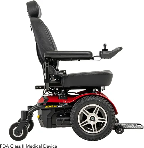 Vista 4 de Pride Jazzy Elite 14 Silla de ruedas eléctrica con 5 años Extended Warr (asiento de 18 x 18 a 20 pulgadas)