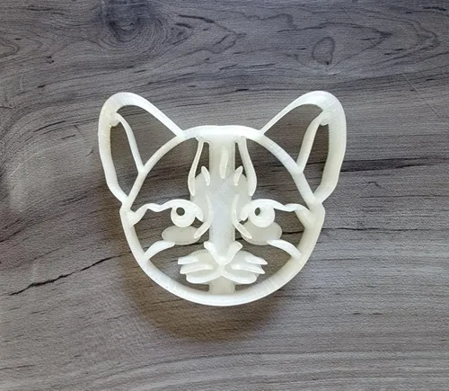 Vista 4 de Cortador de galletas de gato abisinio, 3 pulgadas, forma de cara