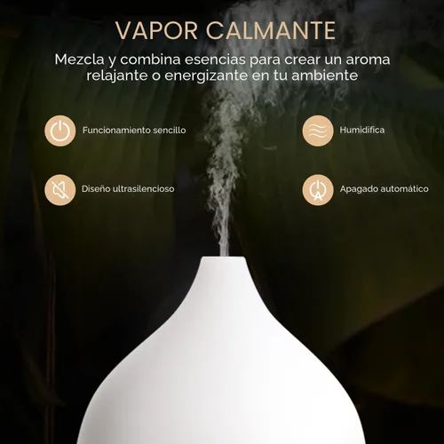 Vista 3 de SALKING Difusor de Aceites Esenciales, Difusor de Aromaterapia Pequeño de 100ml con Función de Apagado Automático, Difusores Ultrasónicos
