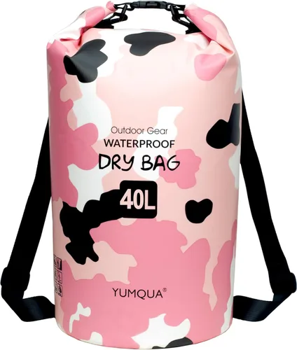 Vista 27 de YUMQUA Bolsas secas impermeables 5L/10L/20L/30L/40L para mujeres y hombres, bolsa seca flotante enrollable bolsa de almacenamiento impermeable