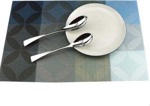 Vista 4 de Juego de cubiertos de acero inoxidable 18/10, cubiertos de cocina, juego de utensilios de cocina, cuchillo para carne, plata pulida con espejo