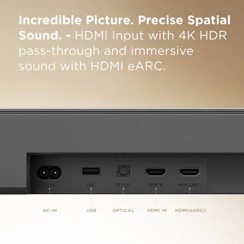 Vista 6 de TCL Q65H Q Class 5.1 Barra de sonido de canal con Dolby Atmos, DTS:X, tecnología Ray Danz, subwoofer inalámbrico, altavoces envolventes inalámbricos
