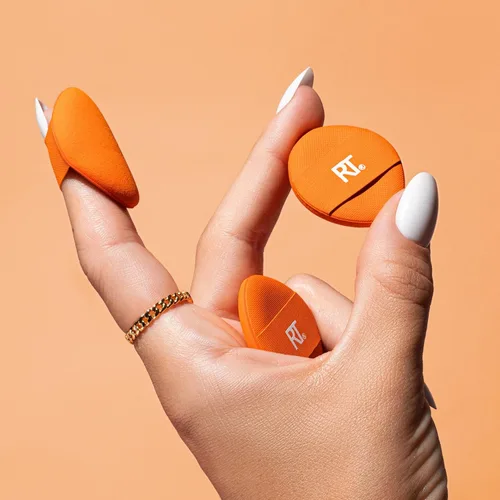 Vista 7 de Real Techniques Mini Miracle Concealer Puff Trio, pequeña esponja de maquillaje para base líquida y crema y corrector, ocultación específica, apto