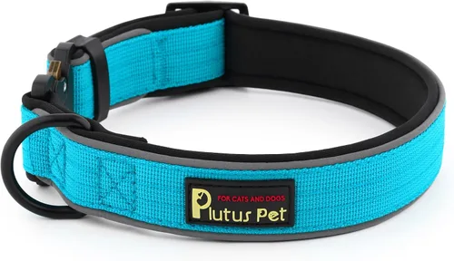 Vista 11 de Collar táctico para perro Plutus Pet, reflectante, collar de perro resistente ajustable, suave acolchado y cómodo, para perros pequeños, medianos
