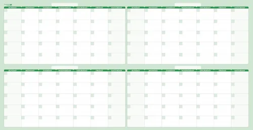 Vista 6 de 24" X 18" Sky Blue 60-Day Premium Dry-Erase Vertical Wall Planner - Lasts a lifetime wihtout staining. Marker and Eraser Included