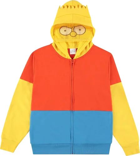 The Simpsons Disfraz de Bart Simpson con capucha para niños, Bart, Homer, Lisa, Krusty y Marge, disfraz con capucha Rojo Amarillo