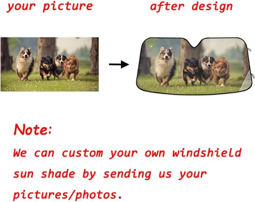 Vista 3 de Parasol personalizado para parabrisas de automóvil, convierte tu foto en parasoles de ventana, bloquea el protector solar plegable para mantener tu