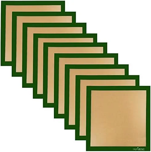9 deshidratadores de alimentos y bandejas de horneado de silicona ultra de 14 x 14 pulgadas, compatibles con Excalibur 5 y 9 bandejas deshidratantes