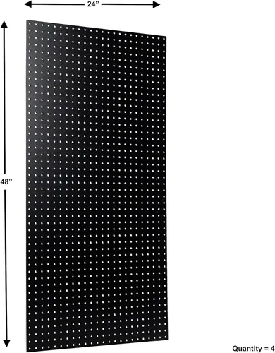 Vista 5 de Triton Products HDB-4 (4) Negro Hdf Pegboards