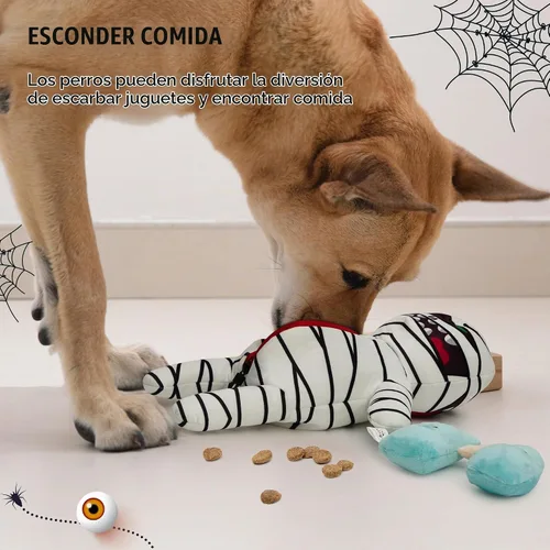Vista 7 de Nocciola Hide and Seek - Juguetes de Navidad para perros de Papá Noel: 9 paquetes de regalos de vacaciones divertidos rellenos chirriantes arrugados