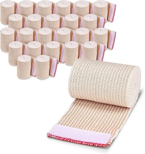 Vista 16 de Vendaje elástico premium (2 pulgadas de ancho, paquete de 2) – NexSkin vendajes de compresión atlético/médica sin látex con cierre de velcro