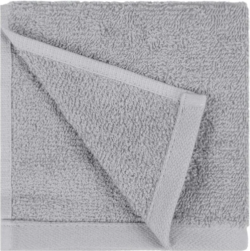 Vista 8 de Amazon Basics Toallas de algodón para la cara, suaves, absorbentes, paquete de 12, color negro, 12 x 12 pulgadas