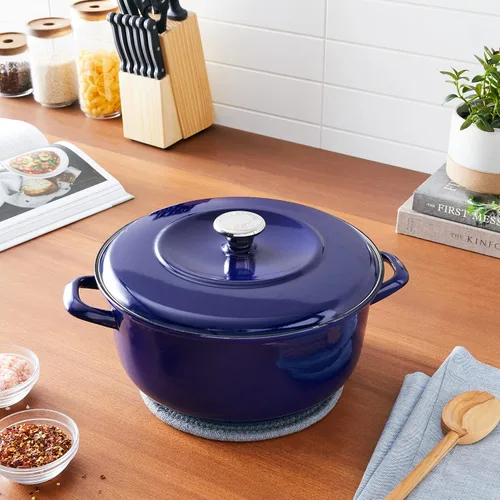 Vista 12 de Merten & Storck - Horno holandés de hierro esmaltado alemán color azul