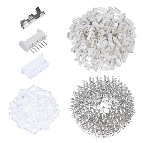 Vista 122 de CQRobot JST EL 4.5 mm de paso 2 pines conector electrónico IC macho, enchufes hembra carcasa y kit de terminales de crimpado en T macho/hembra. 50