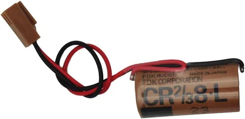 Vista 3 de YICUAA CR2/38.L 3V Batería Compatible con Fuji CR2/3 8.L 3V PLC Batería de litio FDK CR17/33 con enchufe marrón