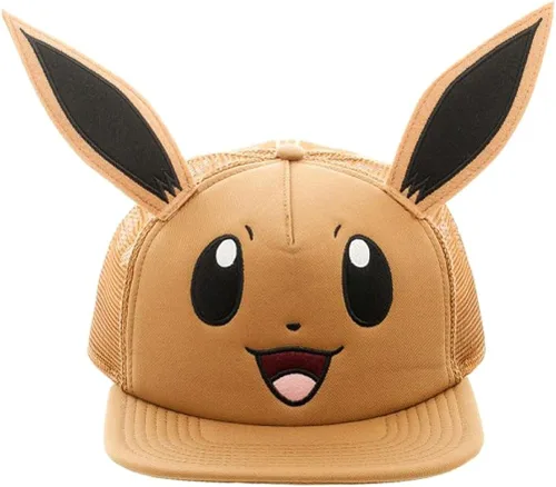 Vista 2 de Pokemon Eevee Big Face Trucker - Gorra de béisbol, color marrón, Marrón